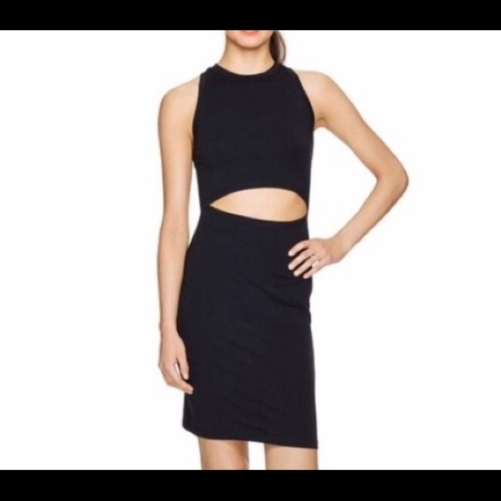 Aritiza Wilfred black dress w cut out